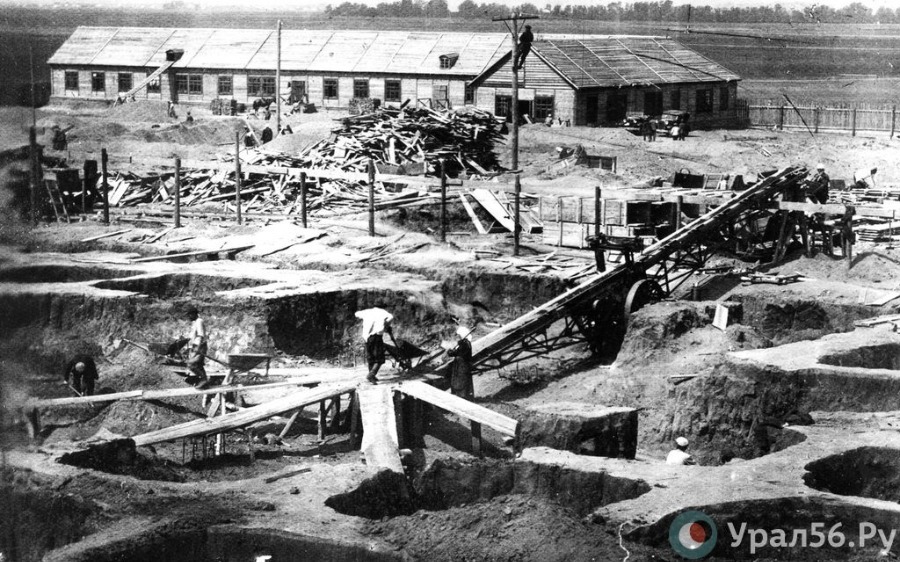 Строительство Орского мясокомбината, 1931 год
