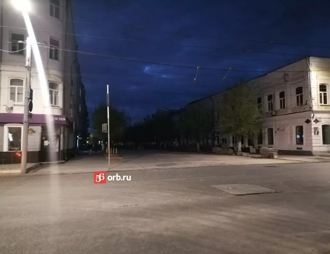 В центре Оренбурга нет света