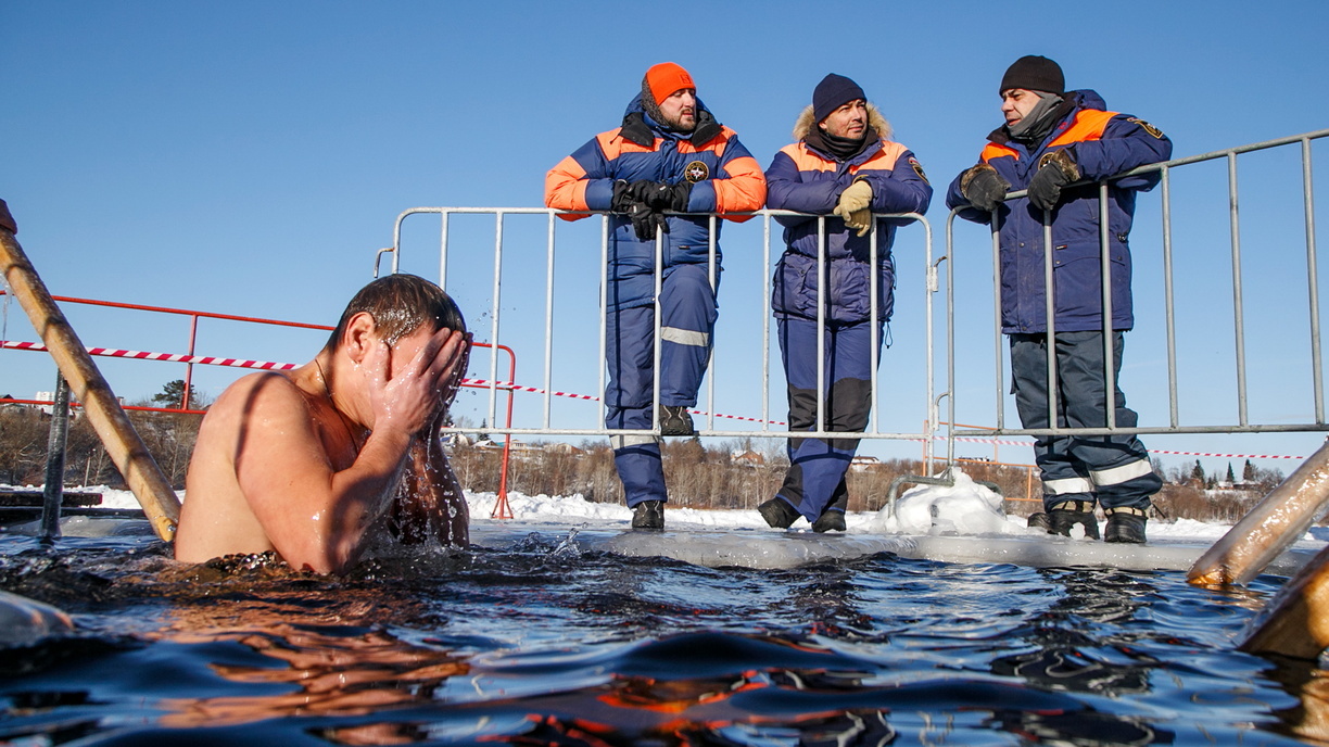 В Оренбурге будут прогонять с рек и озёр купальщиков на Крещение