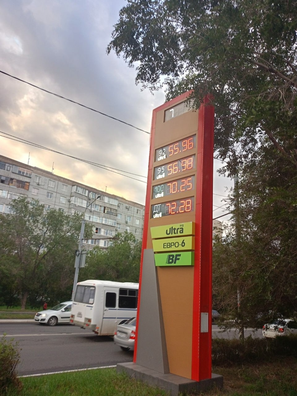 Цены на топливо в Оренбурге