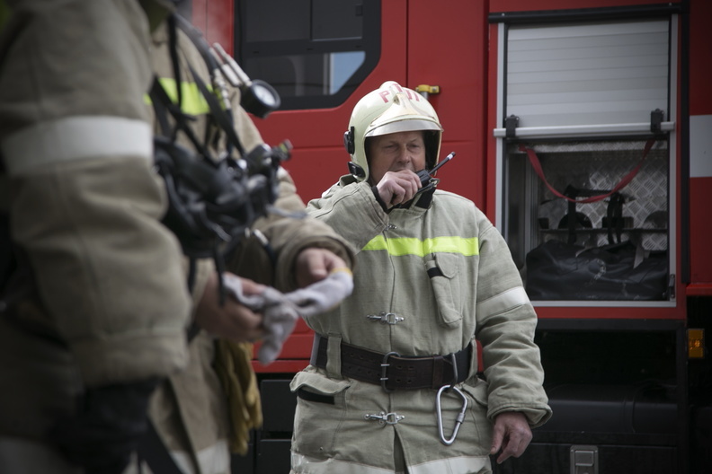 В результате пожара под Оренбургом пострадал человек