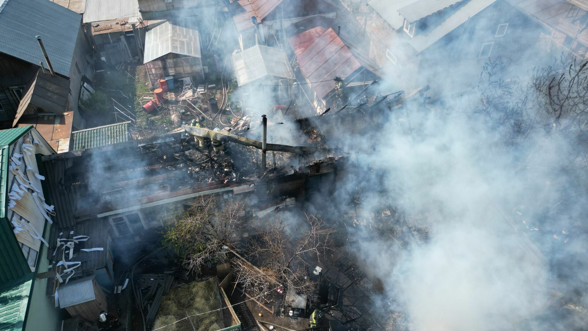 Пожар в переулке Сормовском
