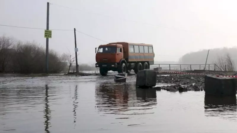 В челябинской области затопило дороги