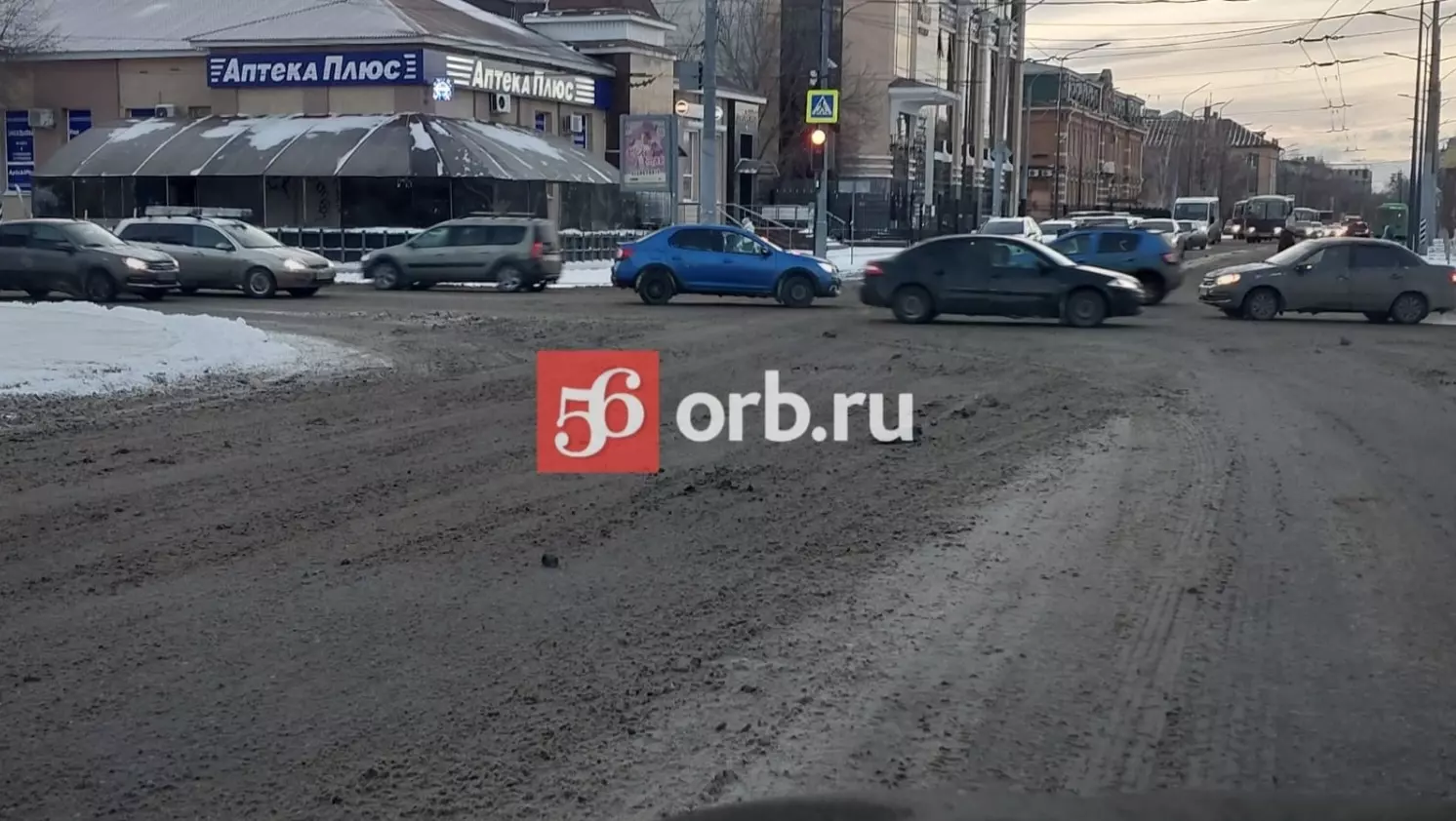 Обстановка на дороге в Оренбурге