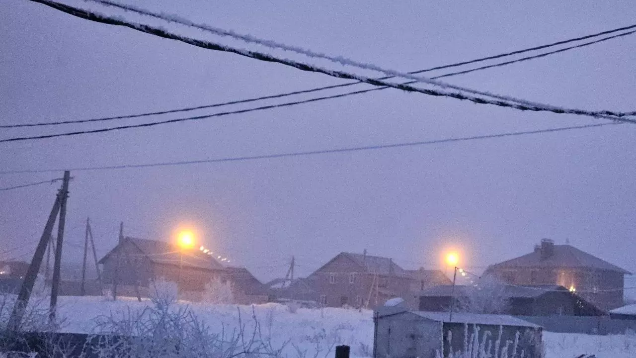 Туман в Оренбургском районе. Разница в час