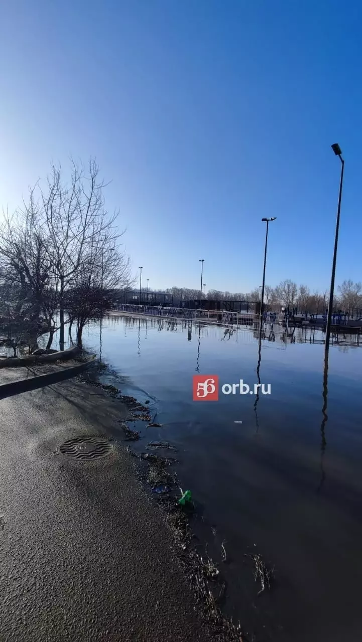 Разлив Урала в Оренбурге