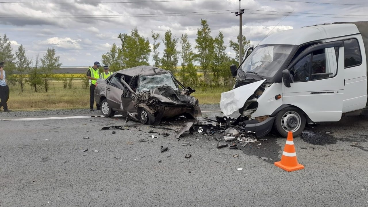 Авария на трассе Оренбуржья