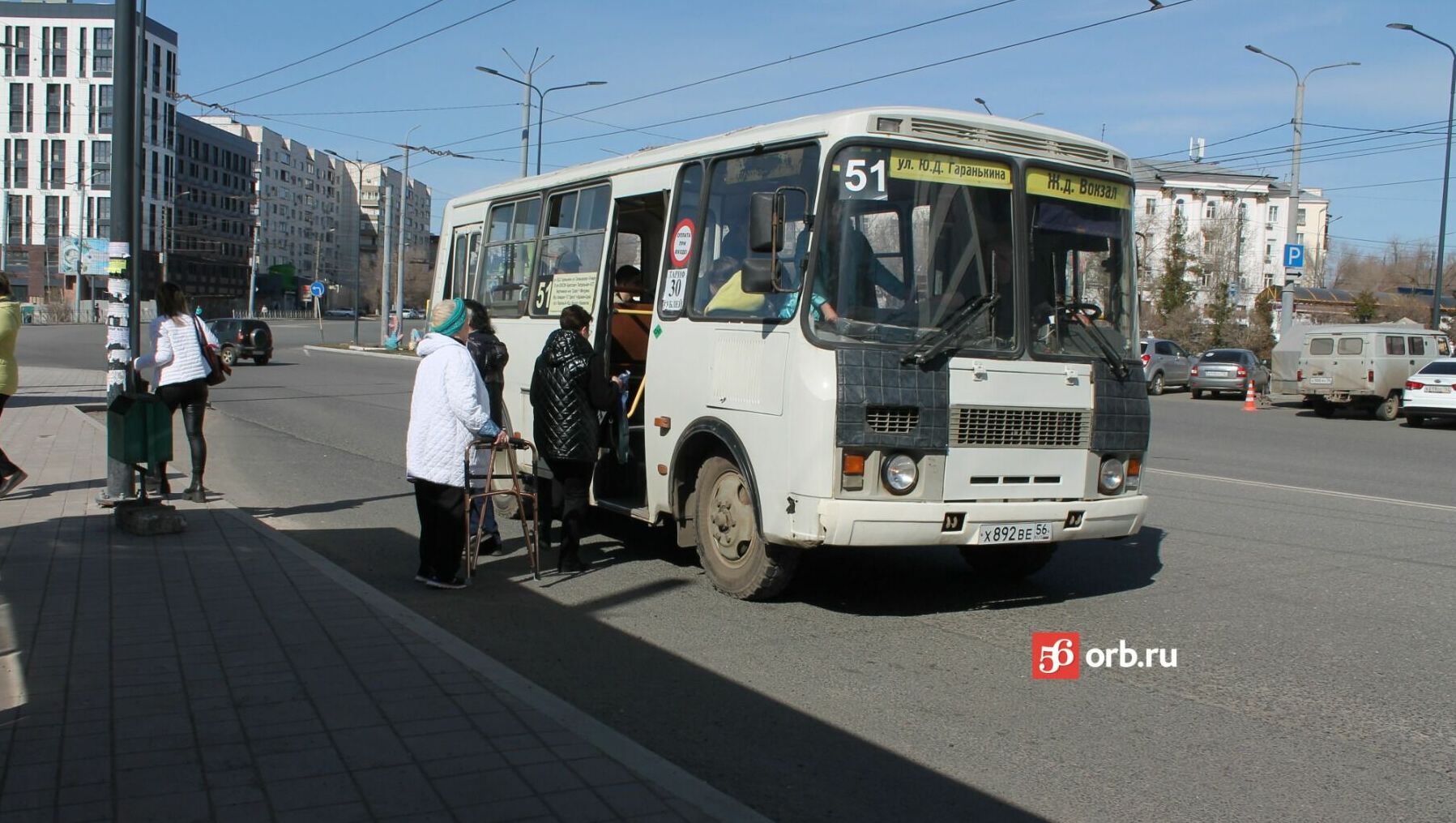 Автобусы ПАЗ ездят по Оренбургу