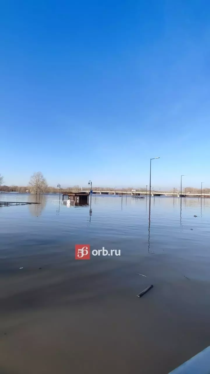 Разлив Урала в Оренбурге