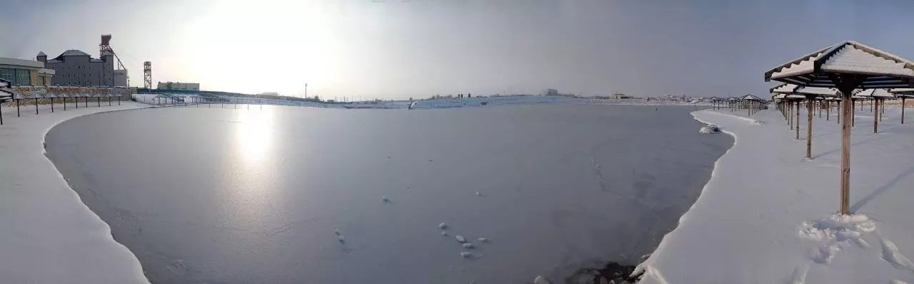 Белая шубка на озере Развал