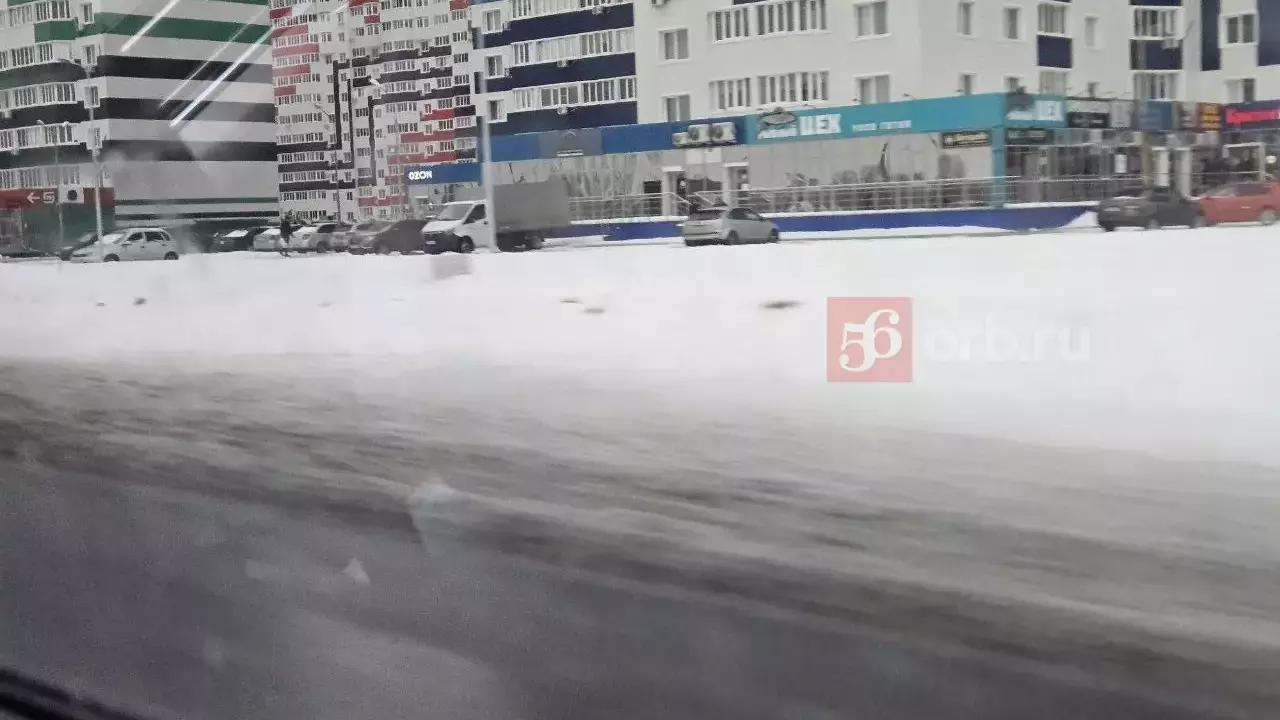 Улица Рокоссовского зимой